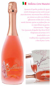 BOLLICINE SPUMANTE BRUT ROSE' ML 1500 - MANZINI cod MAN11