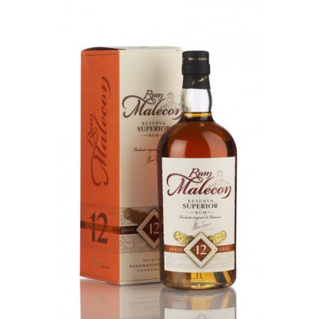 RUM MALECON RISERVA SUPERIORE 12 ANNI + BICCHIERI ML 700 cod LV589